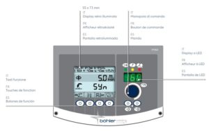 BOHLER URANOS 2700 MTE – LCD 3,5″ Configuración para soldadura MIG/MAG Aire